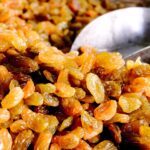 Delicious kheer with raisins topping – traditional Indian sweet dish