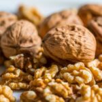Fresh walnuts with kernels showcasing their health benefits